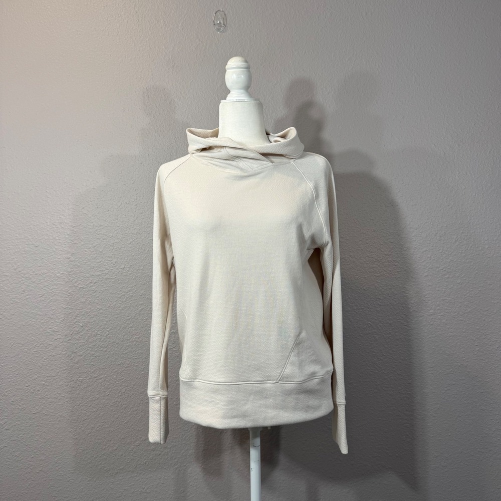 Prana Women's Size S Beige Sunrise After Yoga Textured Hoodie 1962081